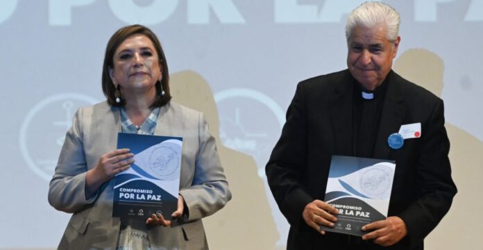 Xóchitl Gálvez firma Compromiso por la Paz El Tecolote Diario