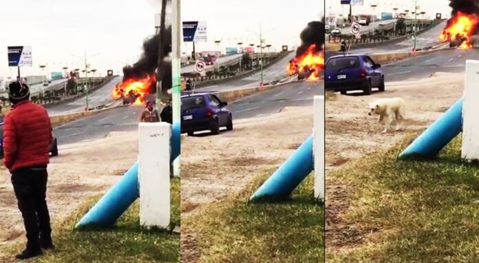 Pipa de agua vuelca en Circuito Interior El Tecolote Diario