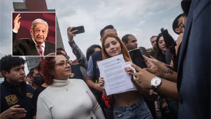 AMLO responde a protestas de estudiantes por la reforma judicial; 